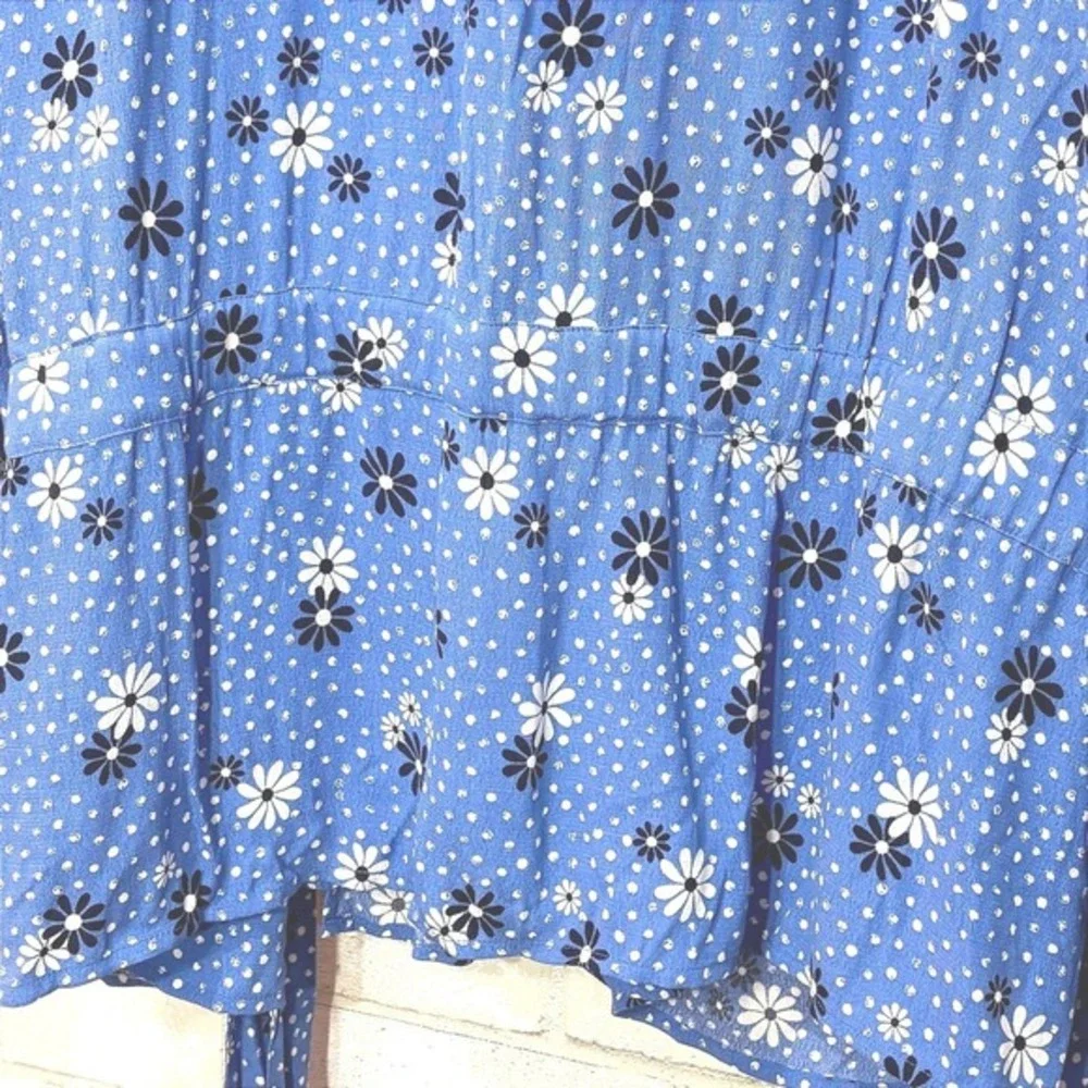 Talbots Floral Wrap Blouse Top Size 3X Petite Floral‎ Lightweight Coastal Resort
